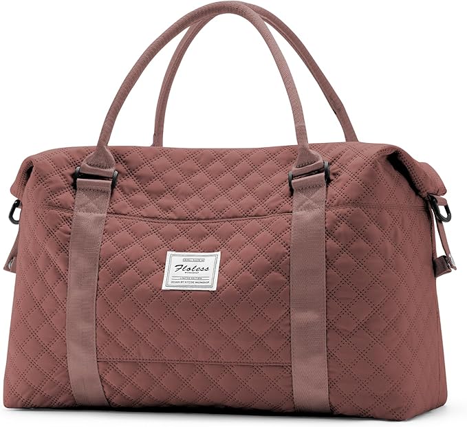 HYC00 Travel Duffel Bag,Carry-on Overnight Weekender Bags for Women,Sports Tote Gym Bag with Wet Pocket