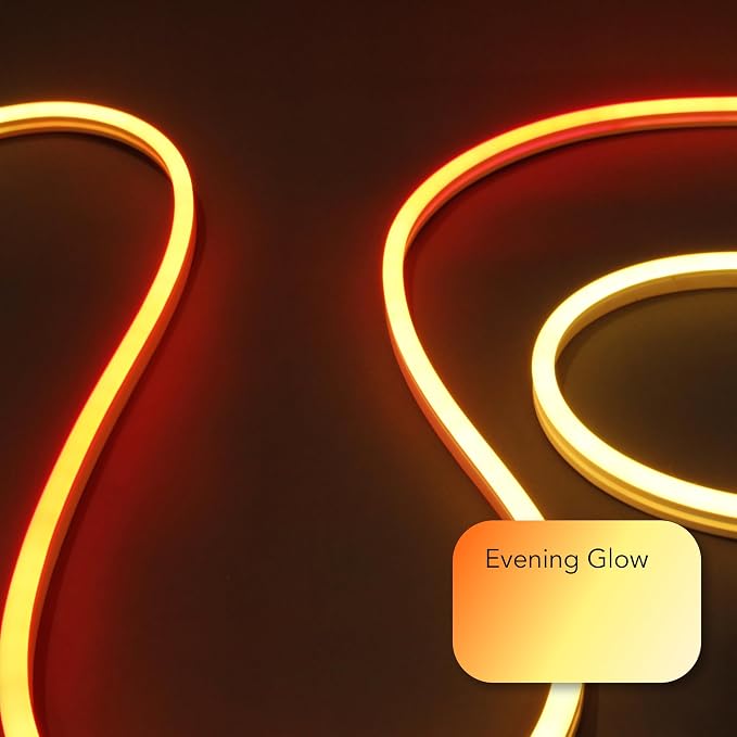 LIFX Neon Flex Rope Lights - 16ft Outdoor LED Rope Light - Compatible with Alexa | Matter Certified, Apple Homekit, WiFi 2.4GHz, Polychrome 60 Zones, RGB 1500-9000K, 2150 lm, IP67, for patios, eaves, pathways