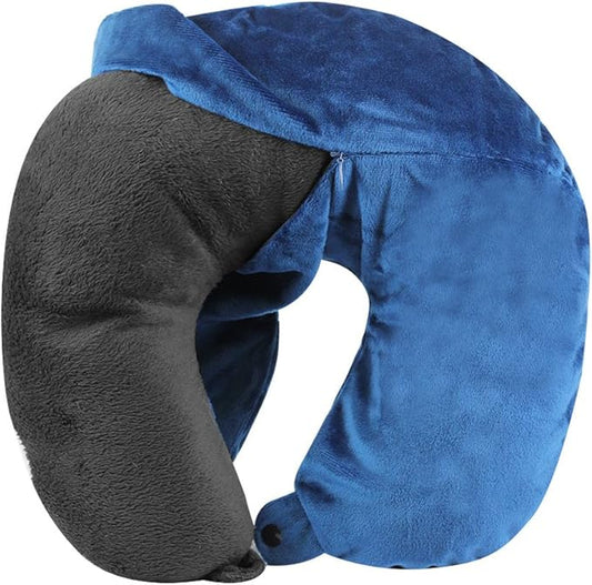 Cloudz Washable Travel Neck Pillow Cover - Blue