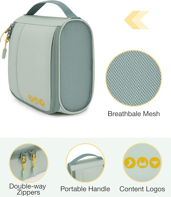 BAGSMART Keep Shape Packing Cubes for Travel, 6 Set Travel Cubes for Packing, Lightweight Suitcase Organizer Bags Set for Travel Essentials