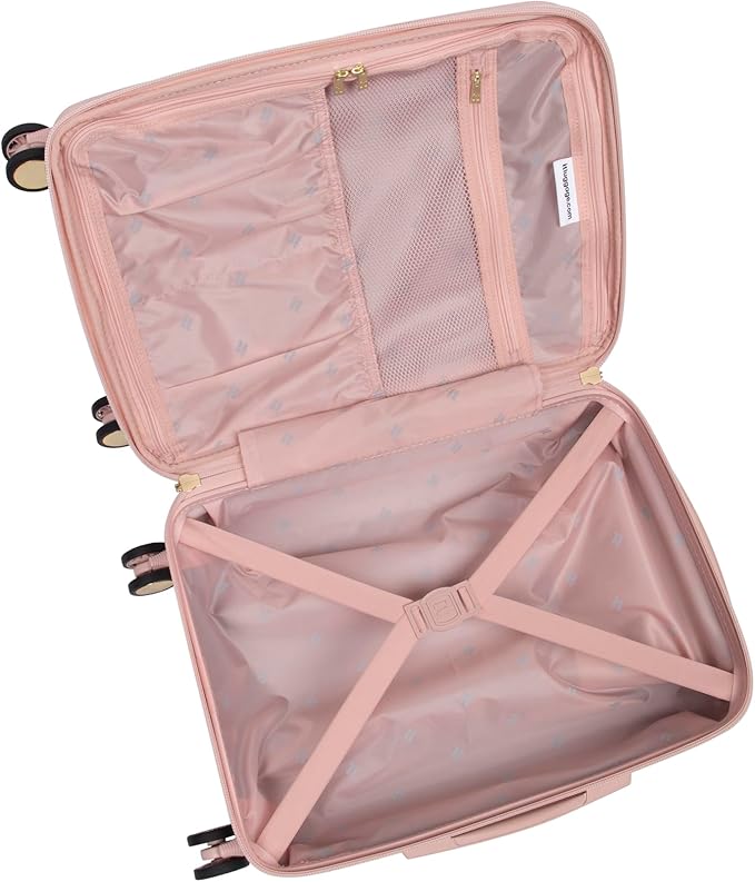 It Luggage Luxuriant 21" Hardside Carry-On 8 Wheel Expandable Spinner, Rose Sand