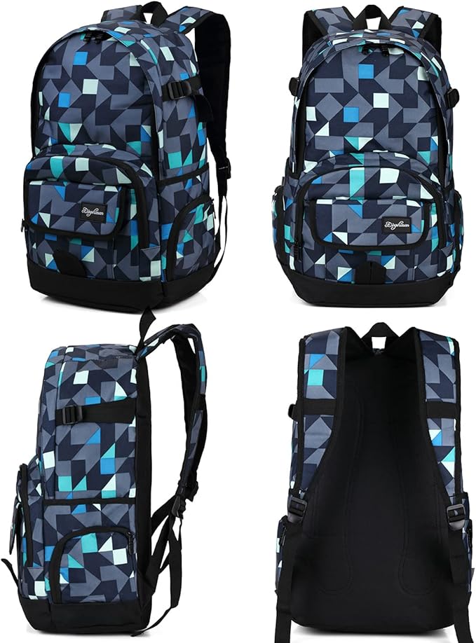 rickyh style School Backpack Travel Bag for Men & Women Lightweight College Back Pack with Laptop Compartmen