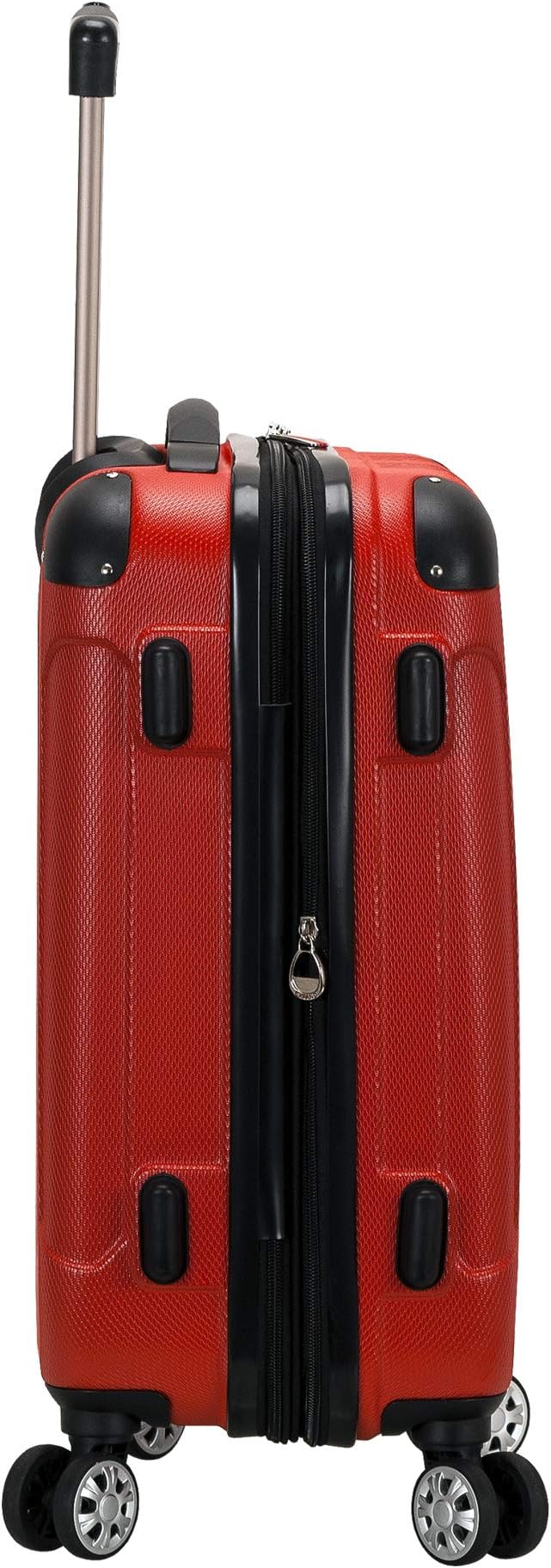 Rockland London Hardside Spinner Wheel Luggage, Red, 3-Piece Set (20/24/28)