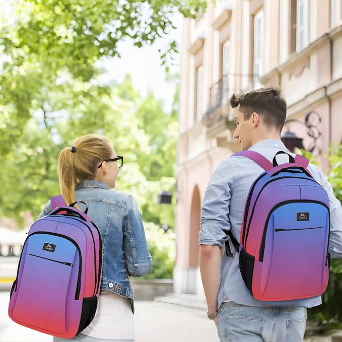 MATEIN Fashion Laptop Backpack 15.6 Inch, Anti Theft Slim Travel Backpack, Water Resistant Computer Bag for Men & Women