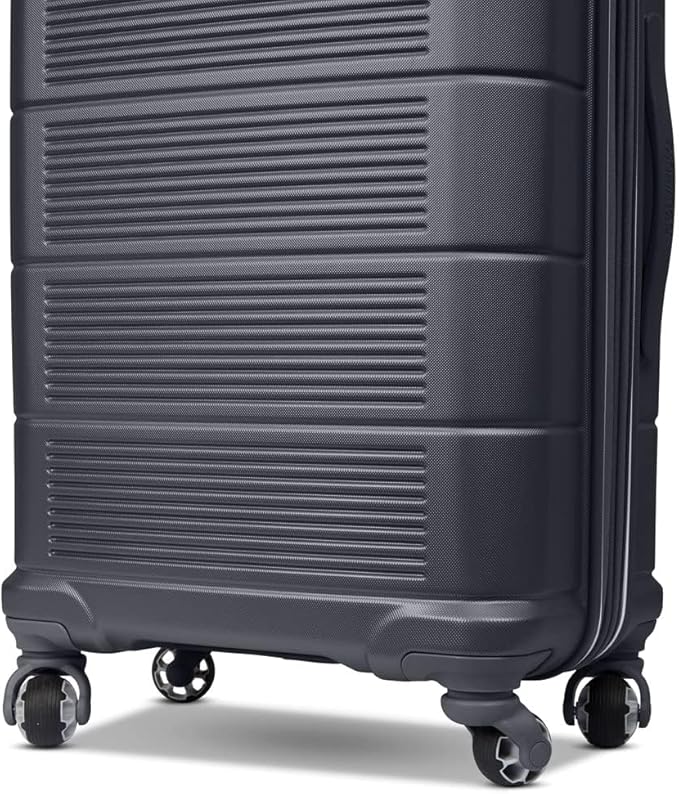 American Tourister Stratum 2.0 Expandable Hardside Luggage with Spinner Wheels, 20-Inch Carry-On, Charcoal