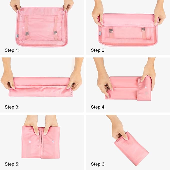 Mossio 9 Set Packing Cubes with Shoe Bag & Electronics Bag - Luggage Organizers Suitcase Travel Accessories