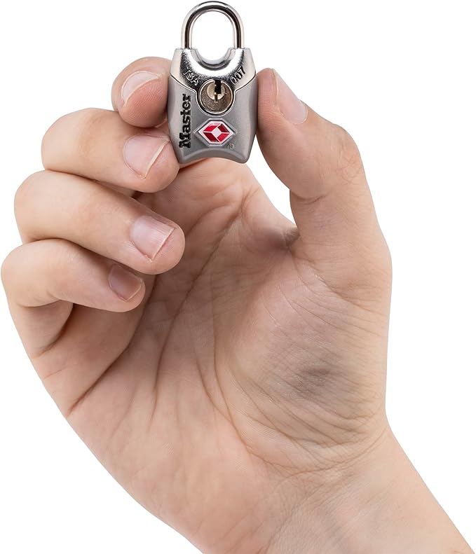 Master Lock 4689Q TSA Approved Luggage Lock, 4 Pack, Colors May Vary