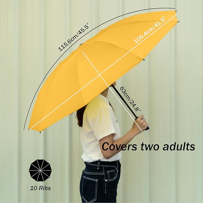 Conlun Travel Inverted Umbrella Compact Windproof- Automatic reverse Umbrellas for Rain - Folding Portable 10 Ribs Large Umbrella