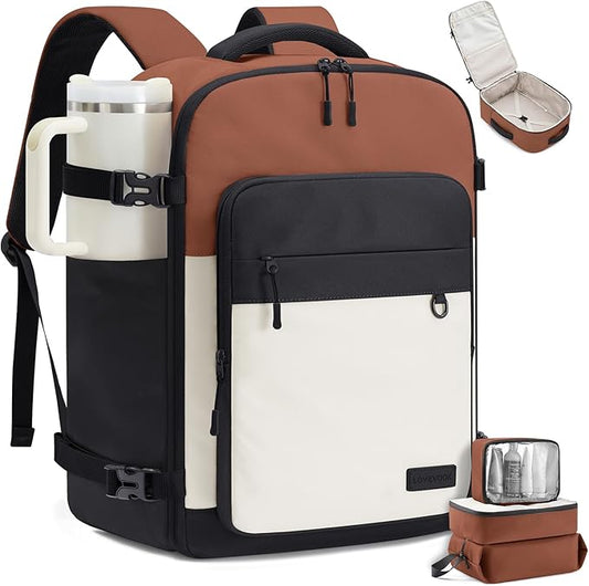 LOVEVOOK 40L Carry on Backpack, Large 17 Inch Travel Backpack for Women Men, Personal Item Bag Airline Approved with 3 Packing Cubes, Hiking Backpack Waterproof Weekender Essentials Casual Daypack