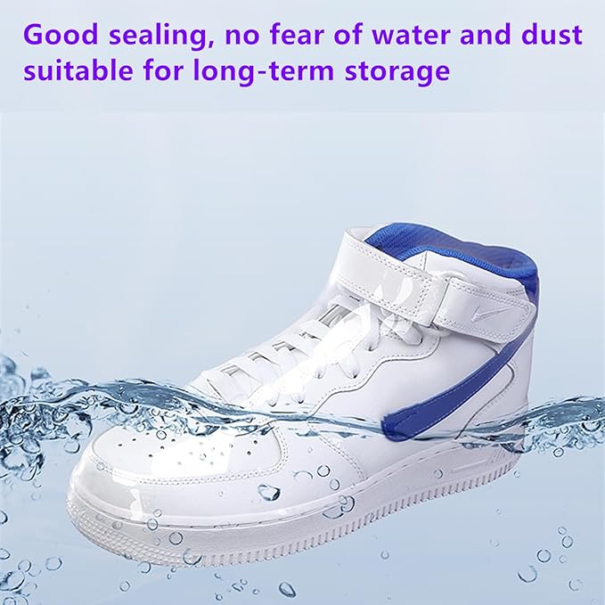 200-Pack Shoe Shrink Wrap Bags - 11x18 Inches Sneaker Heat Shrink Wrap for Men & Women - Shoe Organizer Bags to Prevent Sole Yellowing & Keep Dust Away (shoe bag-200PCS)