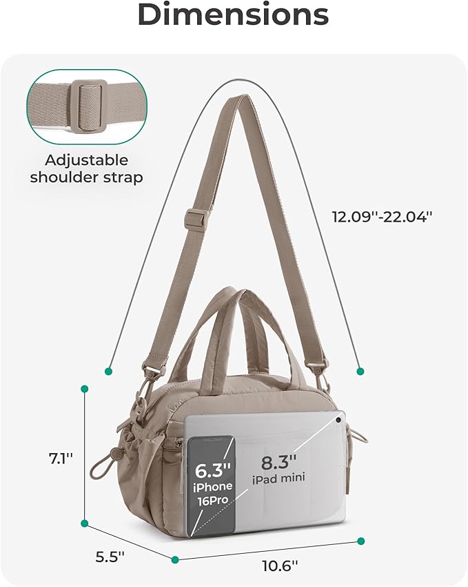 BAGSMART Gym Bag for Women, Duffle Bag for Travel with Wet Pocket, Lightweight Carry on Weekender Duffel, Water Resistant