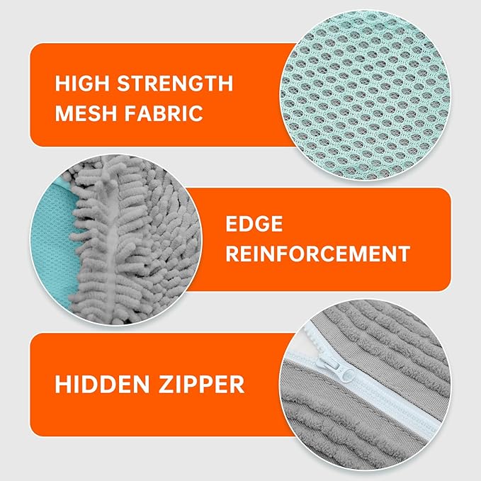1PCS Shoes Washing Machine Bags, Laundry Shoe Bag for Washer and Dryer, Reusable and Durable Zipper Sneaker Shoe Washing Bag, Tennis Shoes Cleaning Bag for All Shoe Types (Gray)