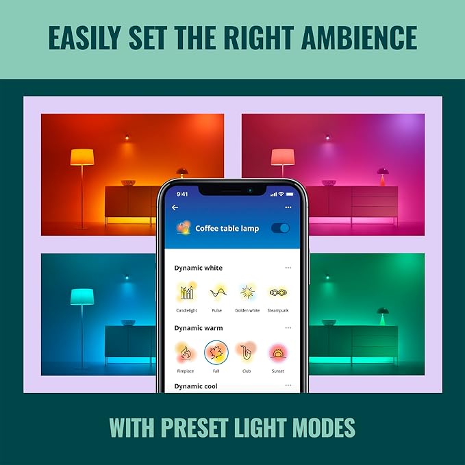 WiZ Connected 65W BR30 LED Smart Light Bulbs - 4 Pack - Connects to Your Wi-Fi - E26 Smart Bulb - Control with Voice or App + Activate with Motion - Matter Compatible