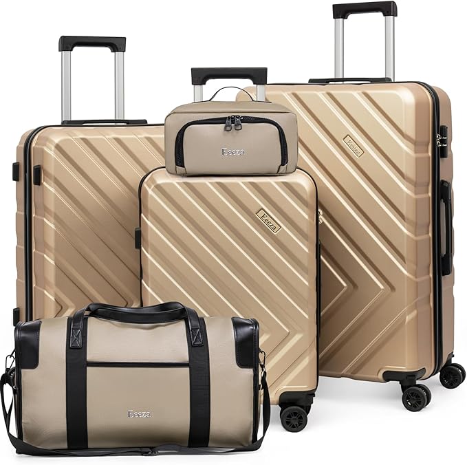 Luggage Sets 5 Piece,Suitcases with Wheels, Hard Case Luggage with Detachable Spinner Wheels,Carry On Luggage Set (5 Piece Sets (20"/24"/28"/DB/TB))