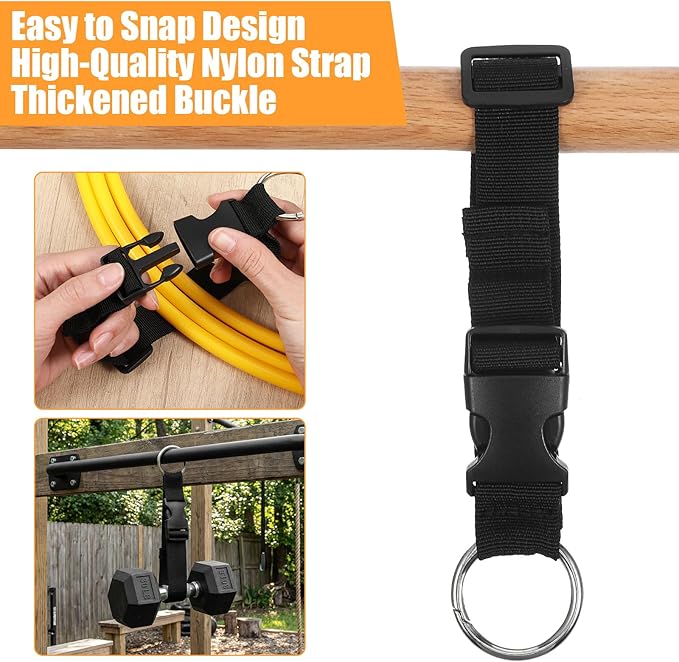 Nogeqi 2 Pcs Add a Bag Luggage Straps, Jacket Gripper Strap, Adjustable Suitcase Belt Straps, Make Your Hands Free, Travel Accessories, Easy to Carry Your Extra Bags, Black