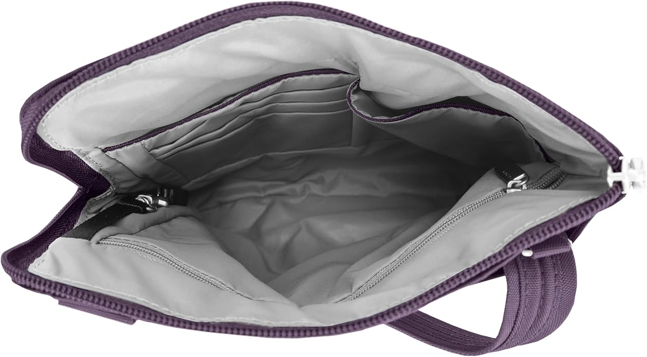 Travelon Anti-theft Classic Slim Double Zip Crossbody