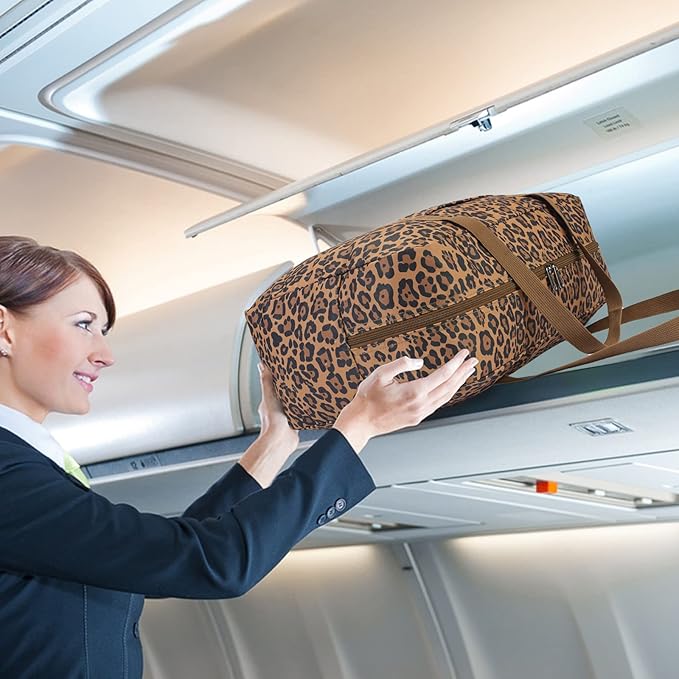 WANDF For Spirit Airlines Personal Item Bag 18x14x8 Travel Duffel Bag Underseat Foldable Carry-on Luggage for Women