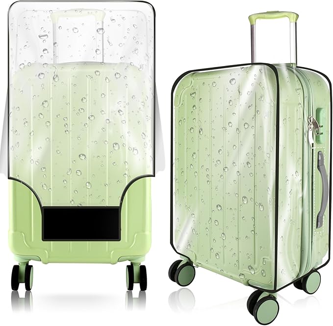Thicken Clear Luggage Cover Protector, 22" PVC Luggage Covers for Suitcase Waterproof Dustproof Anti-scratch Travel Suitcase Covers Case for Wheeled Luggage