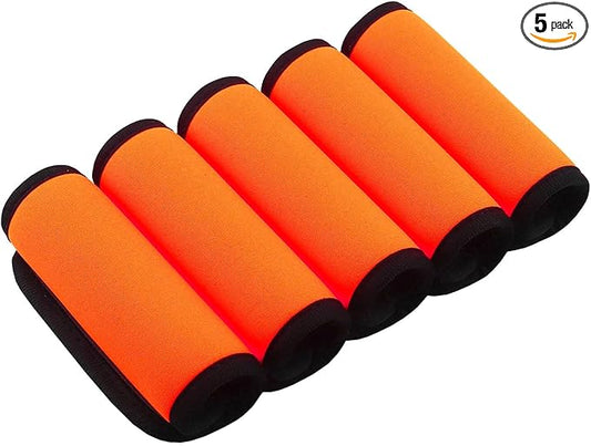 Luggage Tags for Suitcases-Neon Orange Luggage Handle wrap Luggage Identifiers for Suitcases Unique Luggage Accessories for Travel/Airplane