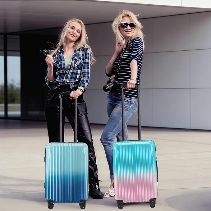 Carry on 20inch Luggage with Spinner Wheels, Lightweight PC+ABS Hard Shell Suitcases, Expandbale Storage & TSA Aprovel Lock