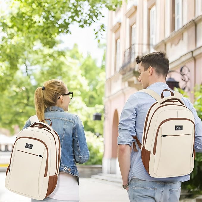 MATEIN 15.6inch Travel Laptop Backpack, Cute Anti Theft Slim Sturdy Laptops Backpack for Teacher, Water Resistant College Computer Bag Gift for Men & Women Nurse