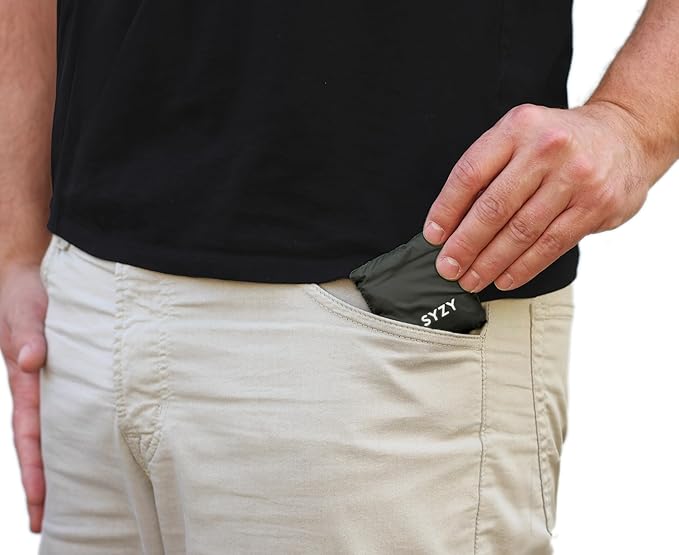 SYZY Pocket-Size Foldable XL Shopping Bag - Holds 70 lbs, Durable and Ultra-Lightweight for Daily Use and Travel