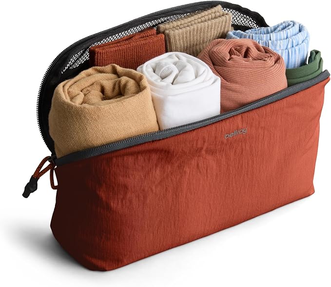 Bellroy Packing Cube 4L (Organizer Packing Pouch with Internal Zip Pocket and Durable, Lightweight Design) - Clay