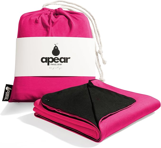 16-in-1 Compact Travel Blanket with Bag – Reversible, Ultra Soft Bamboo Airplane Blanket with Hidden Pocket – Packable for Flights & Travel Essentials (Semi-Weighted, Double Layer)