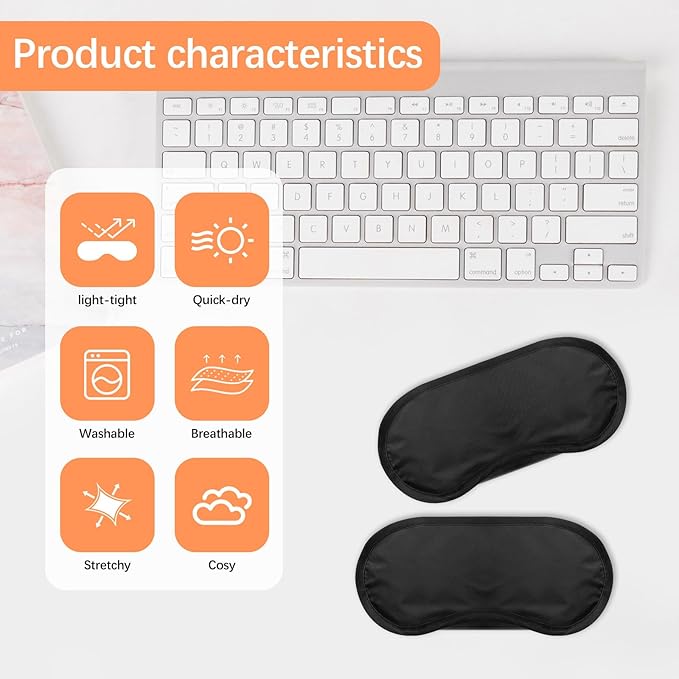 40 Pcs Eye Mask Sleep Masks Bulk Blindfolds for Team Building Party Games with Nose Pad and Adjustable Strap for Women Men 4 Layers Black Blindfold Sleeping Mask