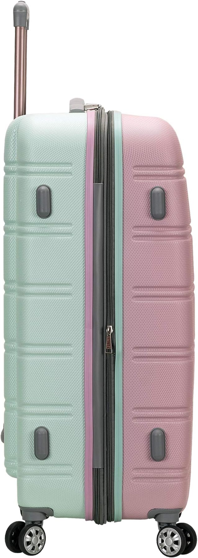 Rockland Melbourne Hardside Expandable Spinner Wheel Luggage, Mint, 2 Piece (20"/28")