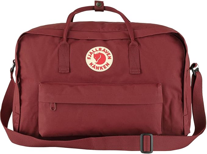 Fjallraven Kanken Weekender Bag, Large Travel Tote and Duffel for Overnight and Everyday Carry, Ox Red