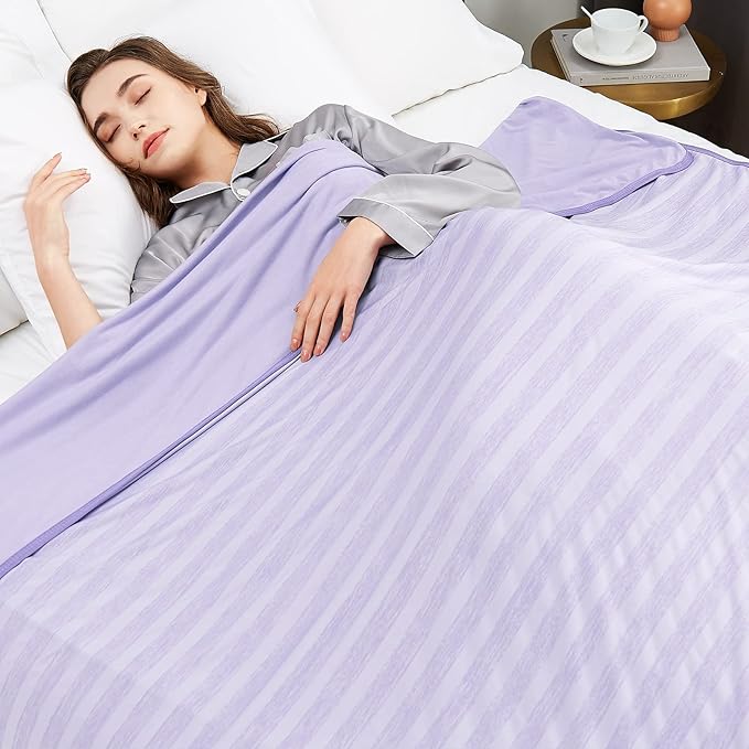 Guohaoi Cooling Blankets for Hot Sleepers,Arc-Chill Q-Max >0.5 Cool Fiber,100% Oeko-Tex Certified,Twin Full Size Lightweight Summer Cool Blanket for Travel/Outdoor Ultra Cold Breathable,60''x90''