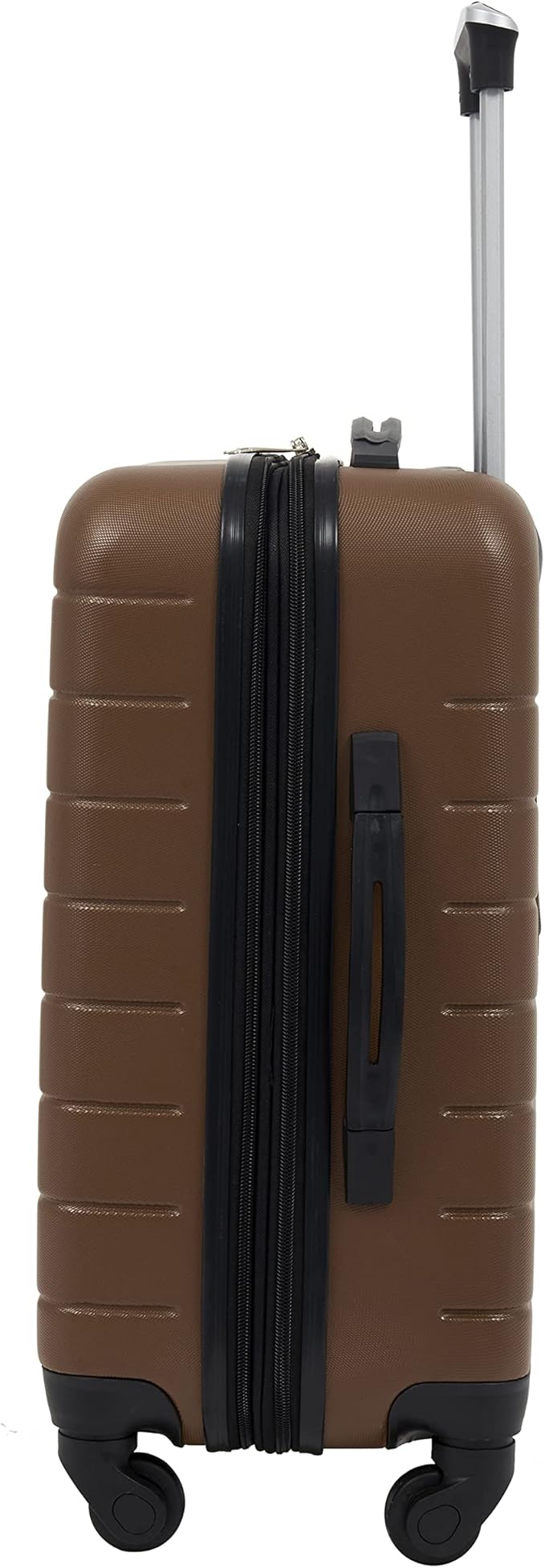 Wrangler Smart Spinner Hardside Luggage, 22-Inch Carry-On, Toffee