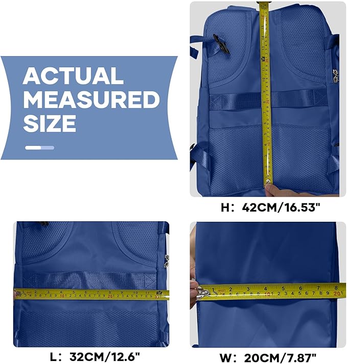 coowoz Travel Backpack for Women Men,Carry On Backpack,Hiking Backpack Outdoor Sports Rucksack Casual Daypack Travel Essentials Royal Blue