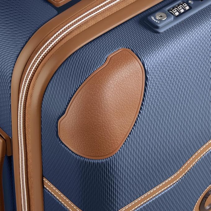 DELSEY PARIS Chatelet Air 2.0 Hardside Luggage with Spinner Wheels, Navy Blue, Carry on Plus 20 Inch