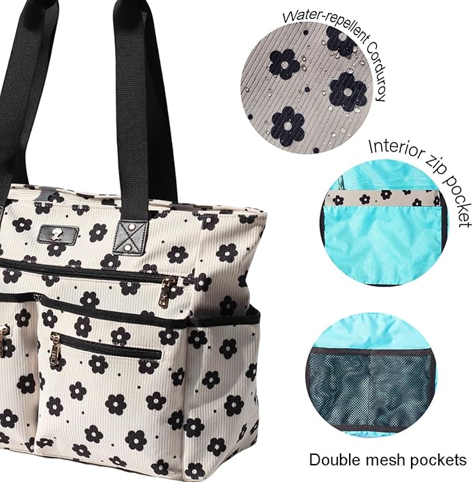 Weekender Bag Carry On Bag Overnight Tote Travel Duffle with 13 Pockets for Travel,Work，Gym,Beach,Teacher,Nurse