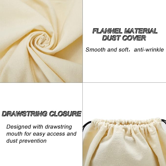 LAKE OF FIRE Dustproof Storage Bags with Drawstring Closure, 2-Piece Set – Multi-Purpose Protective Pouches for Handbags, Purses, Shoes, and Boots