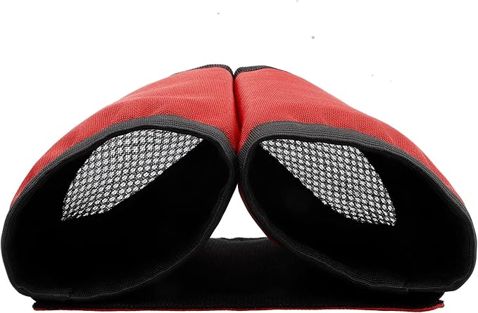 riemot Luggage Travel Cup Holder Free Hand Drink Carrier - Hold Two Coffee Mugs No Spill - Fits Roll on Suitcase Handles - Gifts for Flight Attendants Travelers Accessories Red
