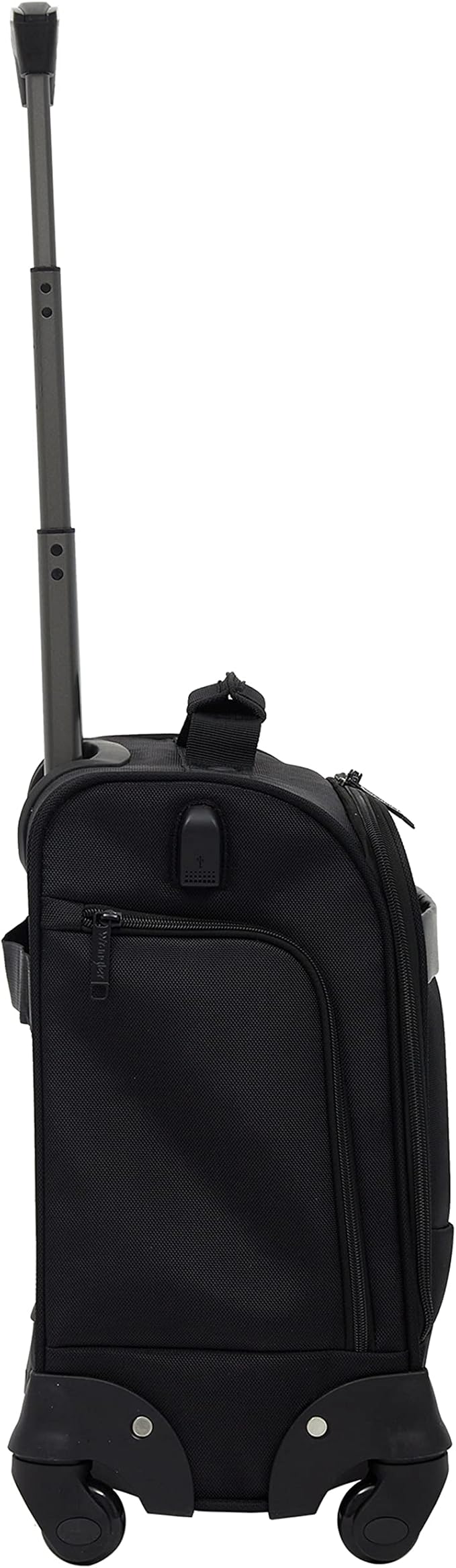 Wrangler 17" Underseat Spinner Carry-On Luggage, Black