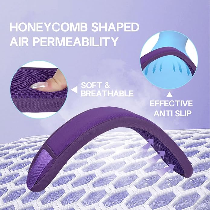 60 Inch Shoulder Strap with Removable Ultra-Thick Pad，Adjustable Buckles and Metal Hooks