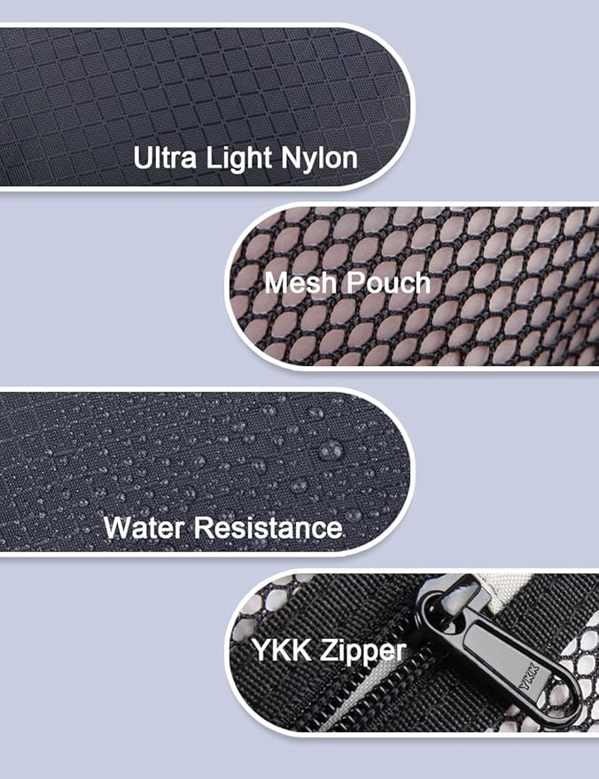 GOX Travel Small Toiletry Bag for Men Nylon Dopp Kit Medicine Bag Organizer Pouch Shave Kits for Teens Bathroom Compact Navy 9.8 * 4.3 * 3.3 Inches
