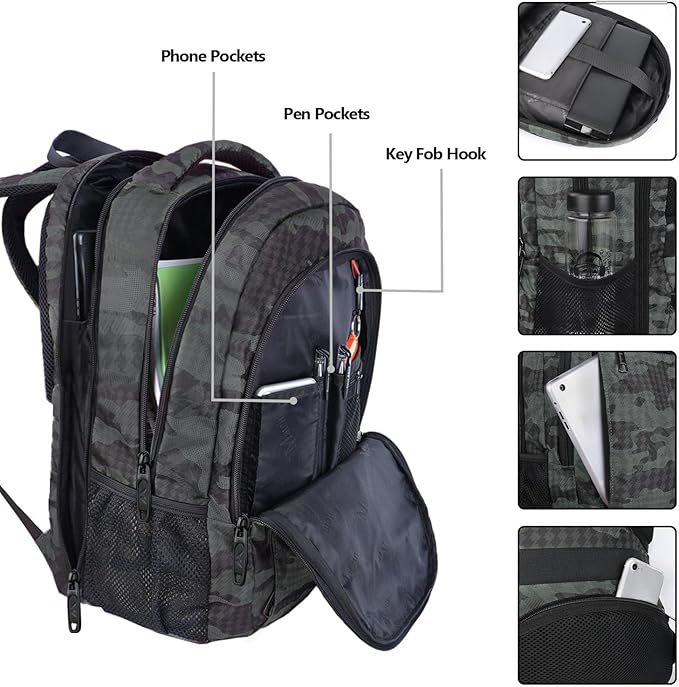 MATEIN 17.3 Inch Computer Backpack, Extra Large TSA Friendly Travel Laptop Backpack, Anti Theft Carry On Flight Approved Business Work College Backpack Bag for Men Women Gift