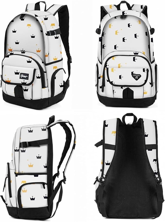 rickyh style School Backpack Travel Bag for Men & Women Lightweight College Back Pack with Laptop Compartmen