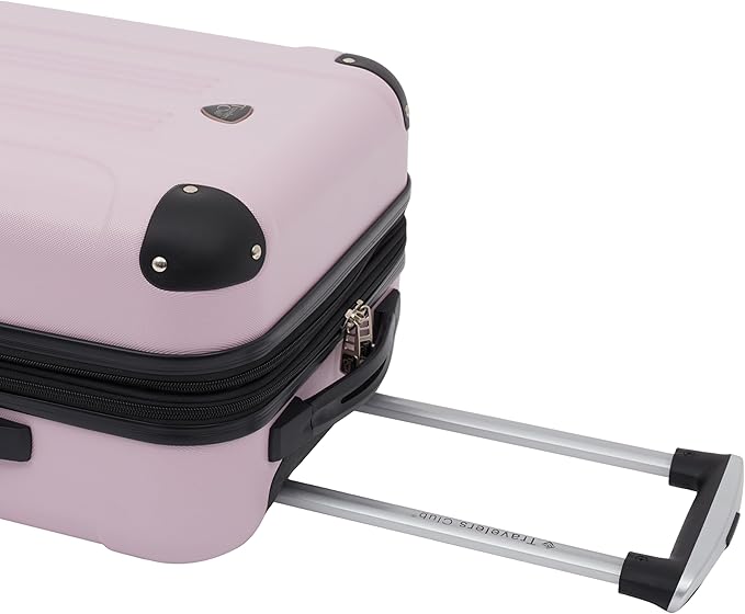 Travelers Club Chicago Hardside Expandable Spinner Luggage, Lilac, 22" Carry-On