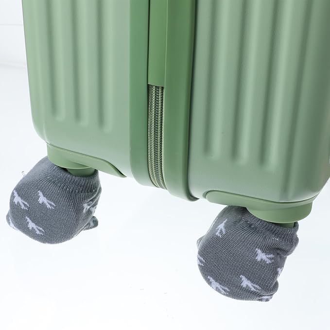 8 Pcs Luggage Wheels Cover Socks, Suitcase Wheel Protector Covers Full Suitcases Wrap Fabric Protector Sock Universal Wheel Sleeves Case for Suitcase Prevents Floor Bed Dirt
