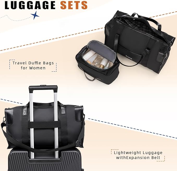 Expandable Luggage Sets 5 Piece,Suitcases with Detachable Wheels,ABS Hard Case Luggage with TSA Lock Spinner Wheels,Carry On Luggage Set