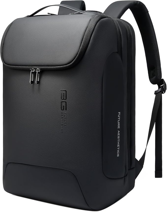 BANGE Men's Laptop Backpack for 17.3Inch Notebook,Waterproof Fashion Travel Backpacks,High Tech Backpack with Water Bottle, Work Business Backpacks for Men and Women