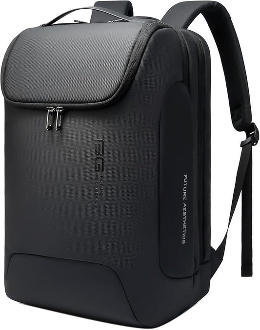 BANGE Men's Laptop Backpack for 17.3Inch Notebook,Waterproof Fashion Travel Backpacks,High Tech Backpack with Water Bottle, Work Business Backpacks for Men and Women