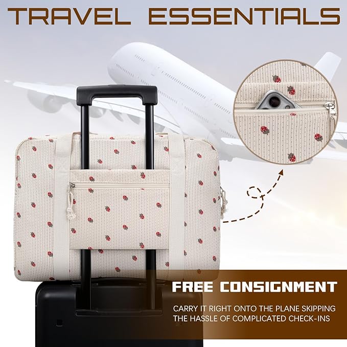 Travel Duffel Bag Foldable Weekender Overnight Bag for Men Women Lightweight Carry on Tote Bag For Spirit Airlines