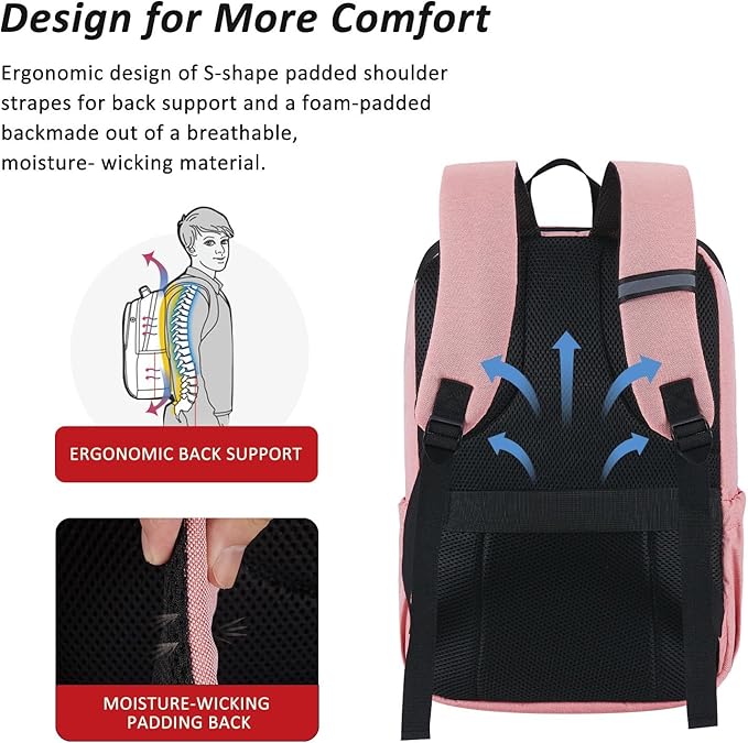 MAXTOP Deep Storage Laptop Backpack Business Anti-theft Backpacks[Water Resistant] College Computer Bookbag Fits 16 Inch Laptop
